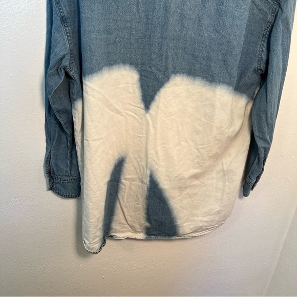 Papermoon Stitch Fix Denim Button Down Bleached - Picture 11 of 11